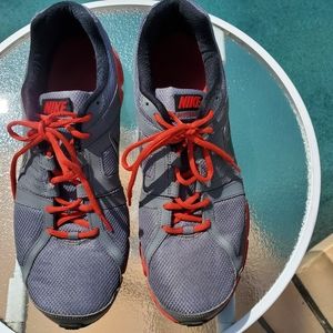 Grey & Orange Nike Trainers, Size 14, Gently Used